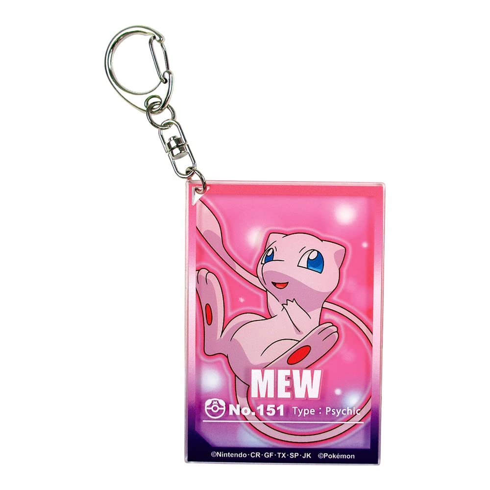 TS Factory Pokemon Layer Acrylic Keychain Starlight Mew H7.5 X W5.2 X D0.3Cm Pm-5541329Mw- Japan Figure Store - #1 Bring To You The Best Japanese Goods