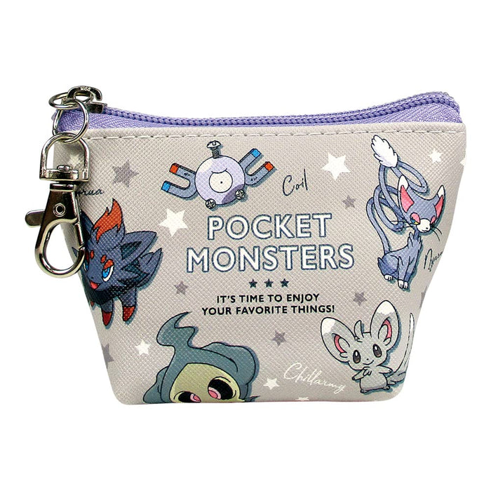 TS Factory Pokemon Triangular Mini Pouch Colors Gray H6.8 X W11.5 X D5Cm Pm-5533884Gy- Japan Figure Store - #1 Bring To You The Best Japanese Goods