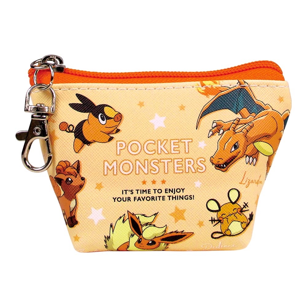 Tee&S Factory Pokemon Triangular Mini Pouch Colors Orange H6.8 X W11.5 X D5Cm Pm-5533882Or- Japan Figure Store - #1 Bring To You The Best Japanese Goods
