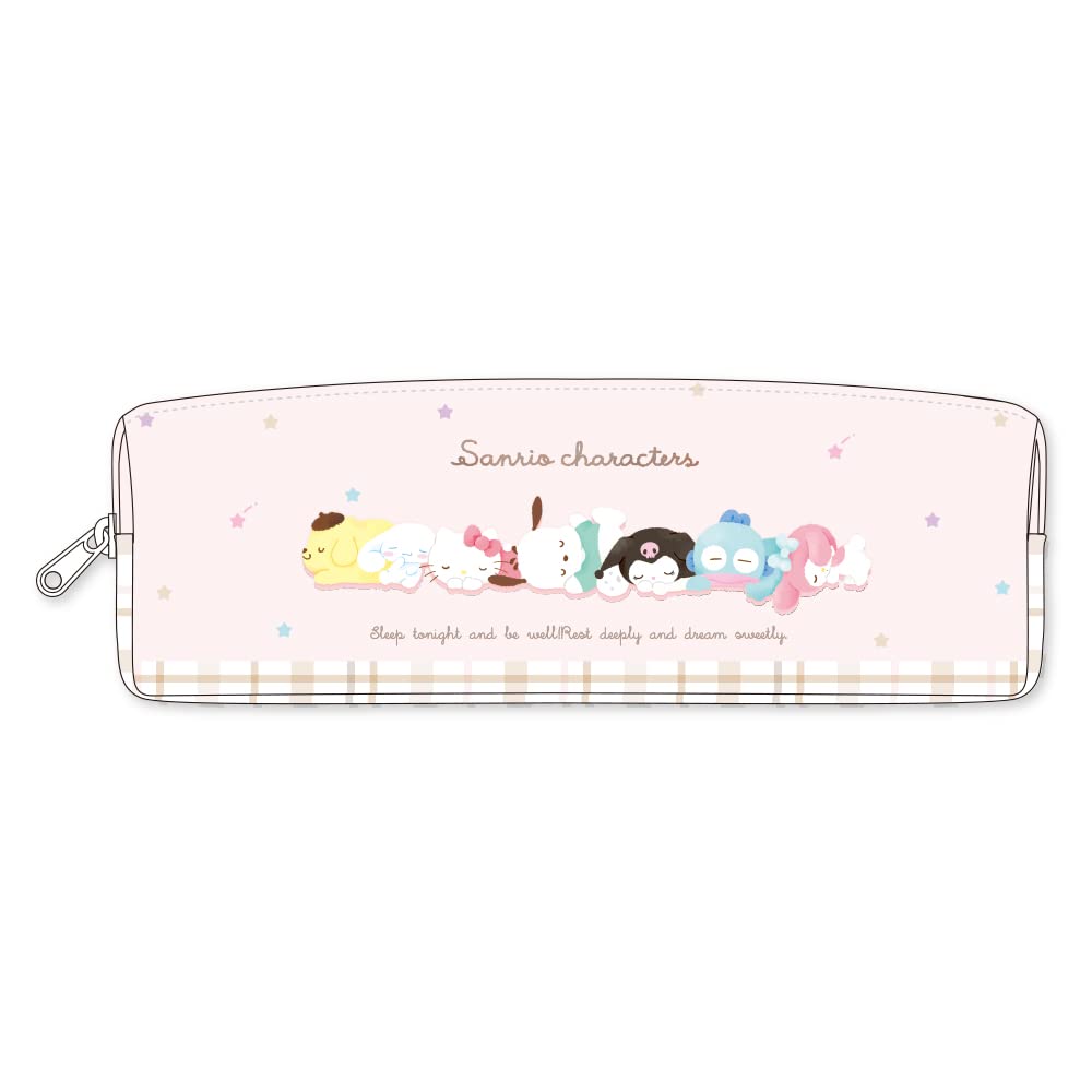 T'S Factory Sanrio W Zipper Slim Pen Pouch Sanrio Characters Sleeping- Japan Figure Store - #1 Bring To You The Best Japanese Goods
