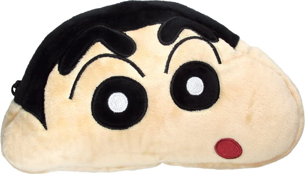 Tees Crayon Shin-Chan Pen Case Pouch Pencil Case Plush Face Shin-Chan Approx. 20.5 X 10.5 X 4 Cm Ks-5523247Sn- Japan Figure Store - #1 Bring To You The Best Japanese Goods