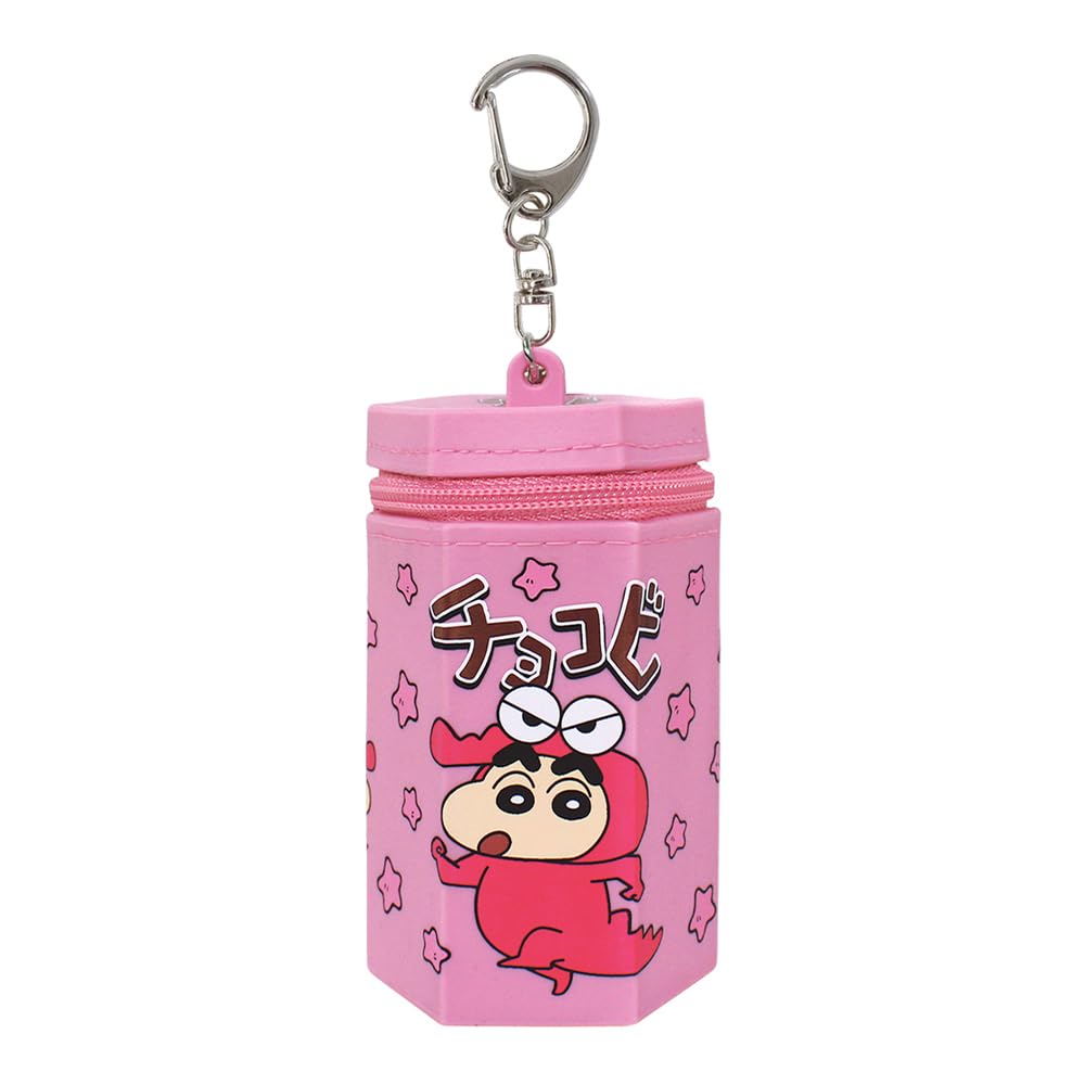 Tees Factory Shin-Chan Silicone Mini Pouch Chocobi/Pink KS-5544150CP- Japan Figure Store - #1 Bring To You The Best Japanese Goods