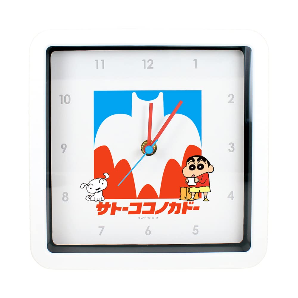 T's Factory Crayon Shin-Chan Wall Clock KS-5520436SK 20x20x4cm- Japan Figure Store - #1 Bring To You The Best Japanese Goods