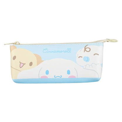 T&S Factory Sanrio Characters Double Sided Pouch W/ Sorted Pocket - Pastel Blue & Pink - Japan Sr-5544076Bp- Japan Figure Store - #1 Bring To You The Best Japanese Goods