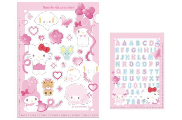 T's Factory Sanrio File & Sticker Pink H10.5xW7.4cm SR-5543334PK- Japan Figure Store - #1 Bring To You The Best Japanese Goods