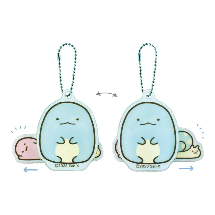 T's Factory Sumikko Gurashi Hyokkori Acrylic Keychain Lizard SG-5541589TK H5xW5.7xD0.9cm- Japan Figure Store - #1 Bring To You The Best Japanese Goods