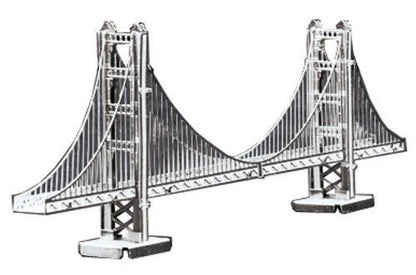 Tenyo Metallic Nano Puzzle Golden Gate Bridge Model Kit- Japan Figure Store - #1 Bring To You The Best Japanese Goods