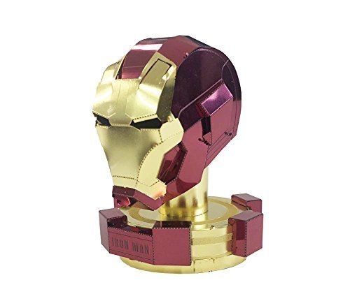 Tenyo Metallic Nano Puzzle Marvel Avengers Iron Man Helmet Model Kit - Japan Figure