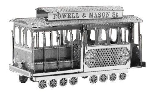 Tenyo Metallic Nano Puzzle San Francisco Cable Car Model Kit - Japan Figure