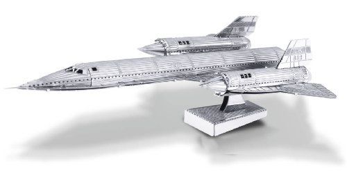 Tenyo Metallic Nano Puzzle Sr-71 Blackbird Model Kit - Japan Figure