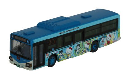 TOMYTEC Bus Collection Kawasaki Norufin X Hello Kitty Sports Town N Scale- Japan Figure Store - #1 Bring To You The Best Japanese Goods