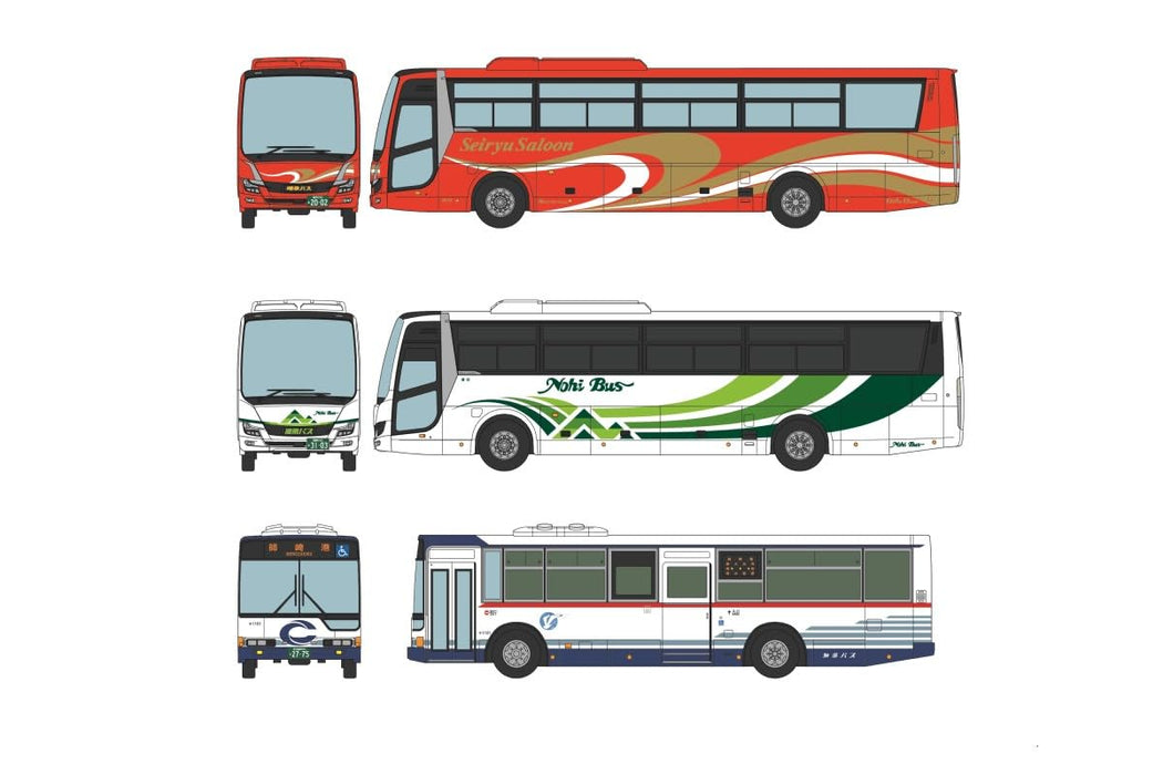 Tomytec Bus Collection Meitetsu Group Bus Holdings 7 Company Set Diorama Supplies Japan- Japan Figure Store - #1 Bring To You The Best Japanese Goods