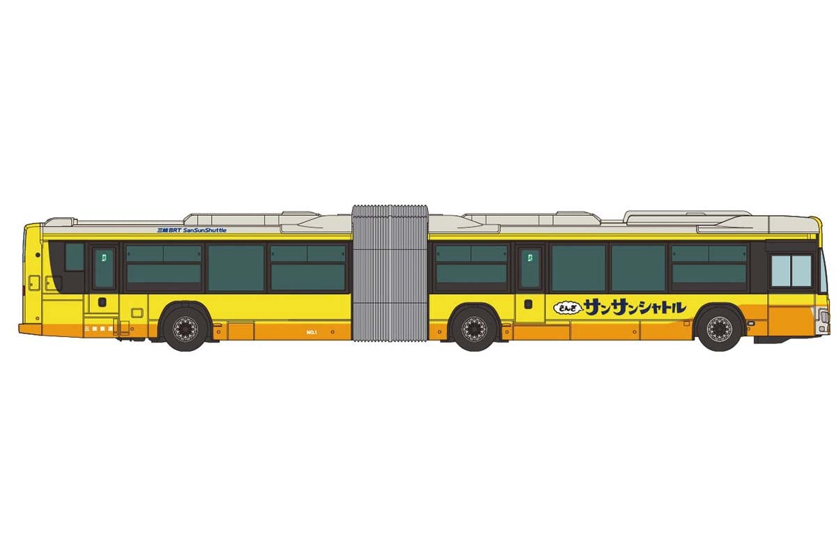 The Bus Collection Bus Collection Sangi Railway Articulated Bus Sun Sun Shuttle Diorama Supplies 322016- Japan Figure Store - #1 Bring To You The Best Japanese Goods