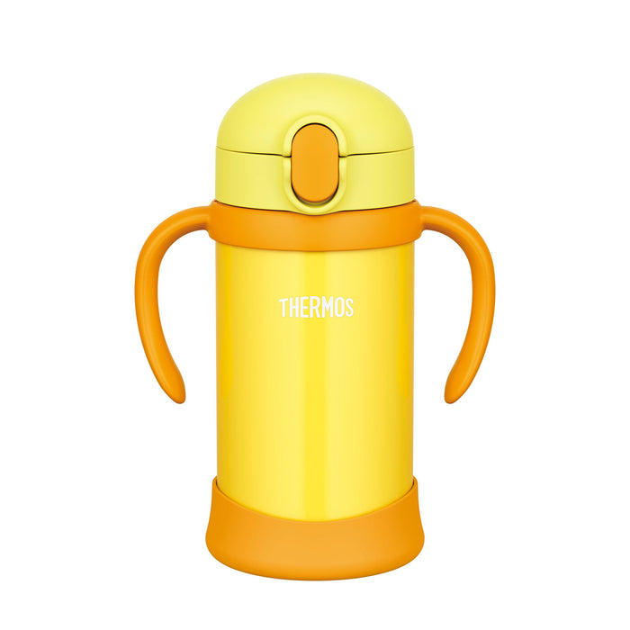 Thermos Japan Baby Straw Mug Fhv-350 Yellow 9+ Months- Japan Figure Store - #1 Bring To You The Best Japanese Goods