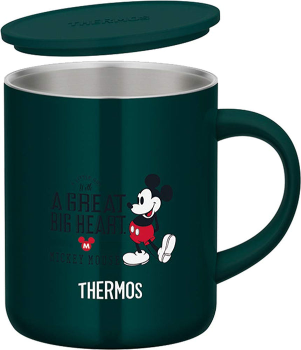 Thermos Vacuum Insulated Mug (Mickey Dark Green) 350ml - Japanese Insulated Mug- Japan Figure Store - #1 Bring To You The Best Japanese Goods
