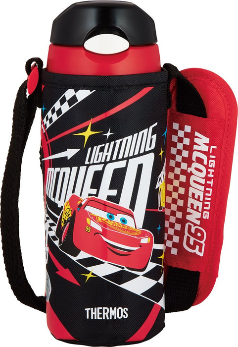 Thermos Vacuum Insulated Straw Bottle 400Ml Japan Cars Black - Fhl-401Fds Bkc- Japan Figure Store - #1 Bring To You The Best Japanese Goods