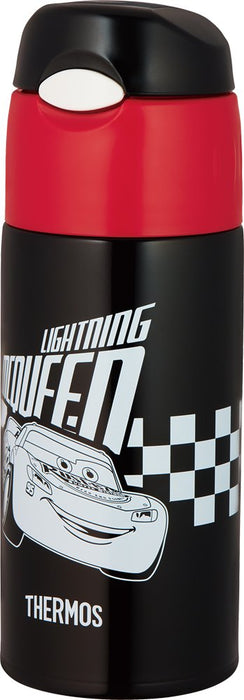 Thermos Vacuum Insulated Straw Bottle 400Ml Japan Cars Black - Fhl-401Fds Bkc- Japan Figure Store - #1 Bring To You The Best Japanese Goods