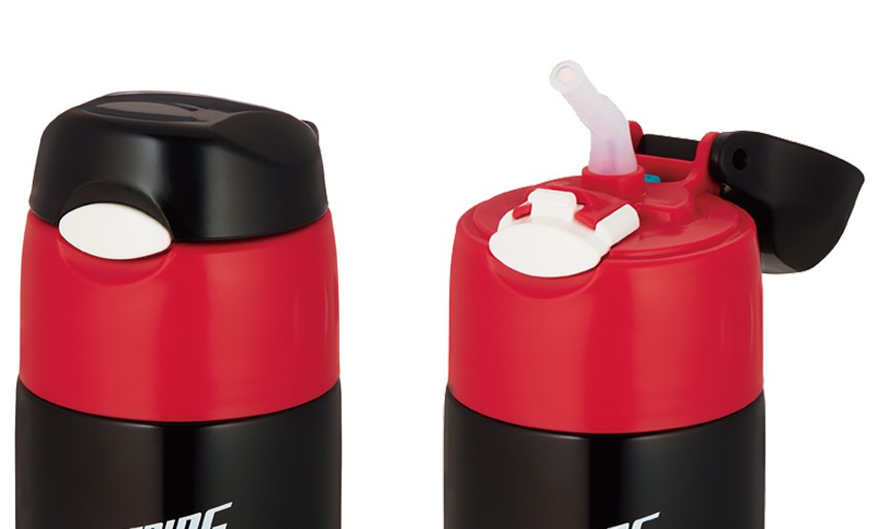 Thermos Vacuum Insulated Straw Bottle 400Ml Japan Cars Black - Fhl-401Fds Bkc- Japan Figure Store - #1 Bring To You The Best Japanese Goods