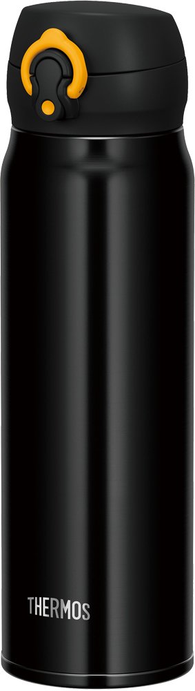 Thermos Jnl-603 Bky Vacuum Insulated Mobile Mug Black Yellow 600ml Japanese Vacuum Bottles- Japan Figure Store - #1 Bring To You The Best Japanese Goods