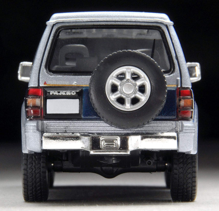 Tomytec Neo 1/64 Mitsubishi Pajero Mid Roof Wide Super Exceed Silver/Blue- Japan Figure Store - #1 Bring To You The Best Japanese Goods