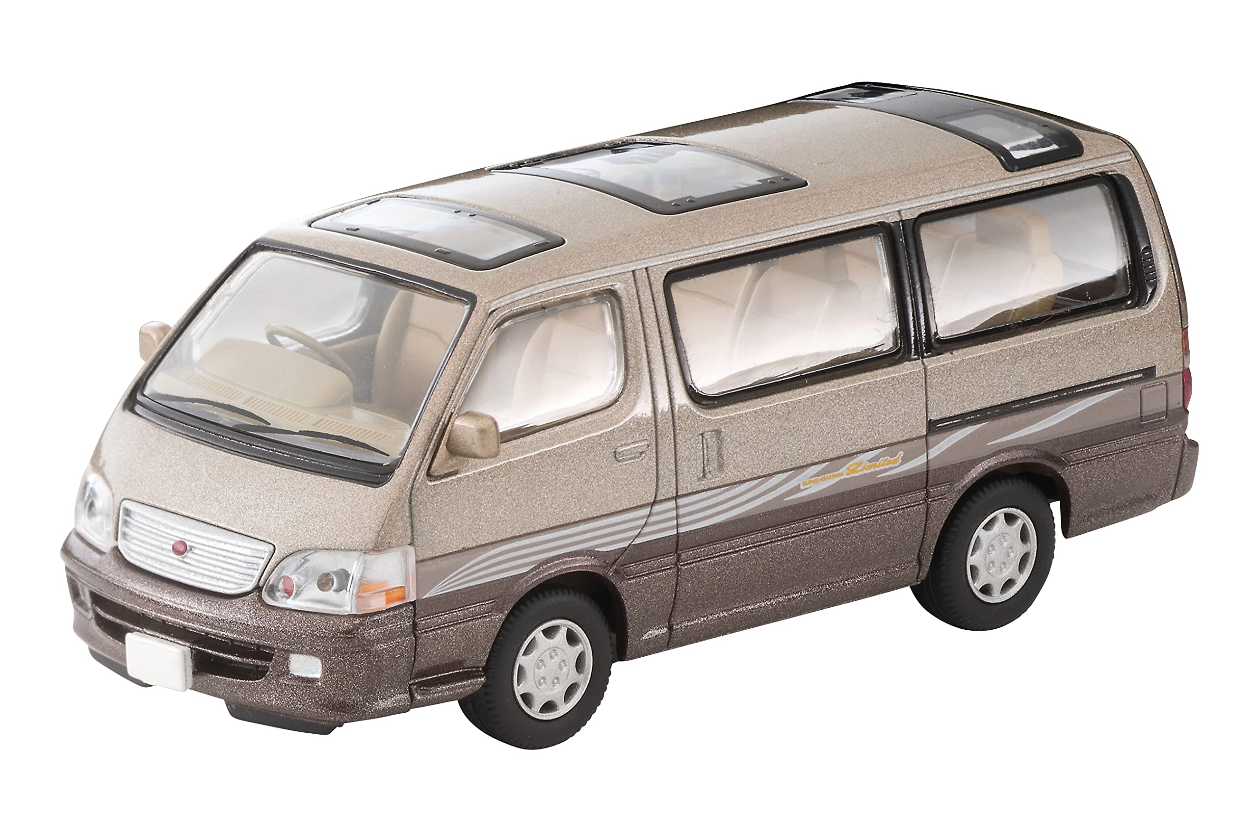Tomytec Japan Tomica Limited Vintage Neo 1/64 Toyota Hiace Wagon Beige/Brown 316923- Japan Figure Store - #1 Bring To You The Best Japanese Goods