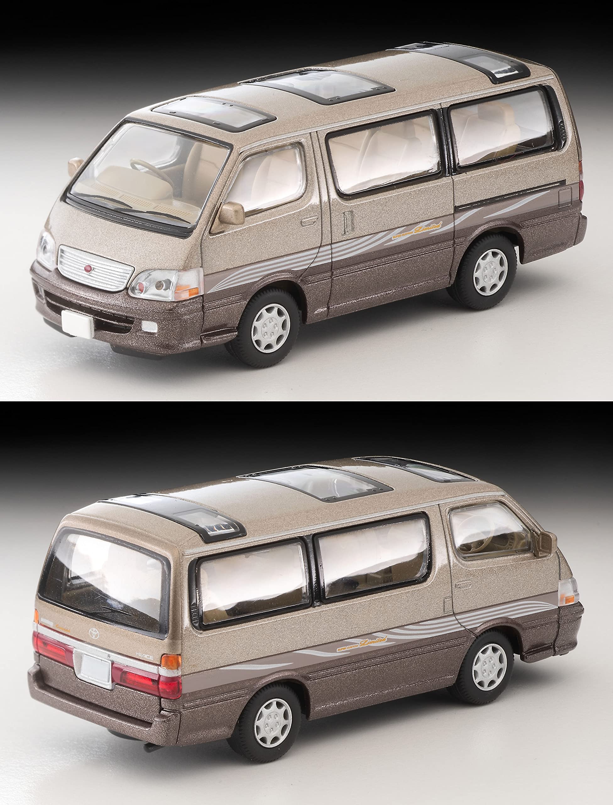 Tomytec Japan Tomica Limited Vintage Neo 1/64 Toyota Hiace Wagon Beige/Brown 316923- Japan Figure Store - #1 Bring To You The Best Japanese Goods