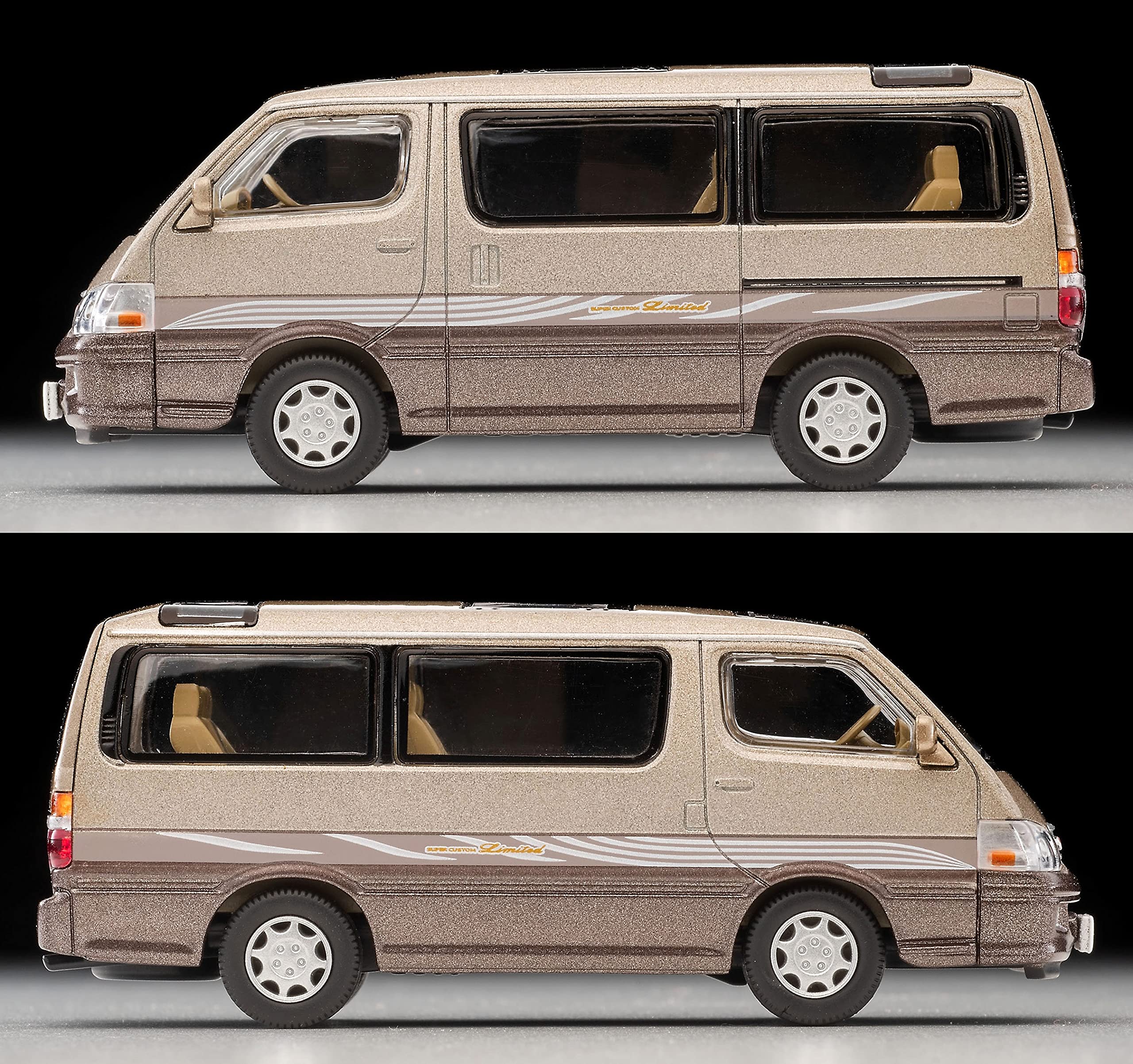 Tomytec Japan Tomica Limited Vintage Neo 1/64 Toyota Hiace Wagon Beige/Brown 316923- Japan Figure Store - #1 Bring To You The Best Japanese Goods
