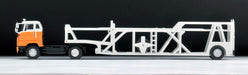 Tomytec Tomica 1/64 Lv-N89D Hino He 366 White/Orange Car Transporter Finished Model- Japan Figure Store - #1 Bring To You The Best Japanese Goods