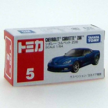 Takara Tomy Tomica No.5 Chevrolet Corvette Z06 (Box) Plastic Car Toys Made In Japan- Japan Figure Store - #1 Bring To You The Best Japanese Goods