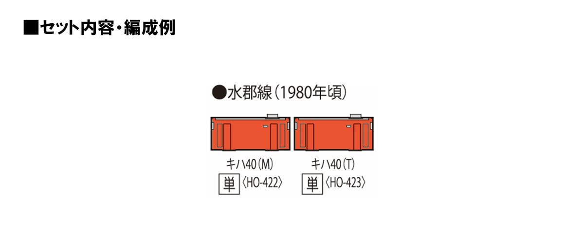 Tomix Ho Gauge Jnr Kiha40 2000 Type T Ho423 Diesel Car Tomytec- Japan Figure Store - #1 Bring To You The Best Japanese Goods