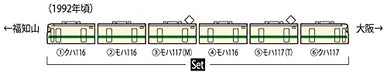 Tomytec Tomix N Gauge 117-300 Series 6 Car Fukuchiyama Suburban Train Model- Japan Figure Store - #1 Bring To You The Best Japanese Goods