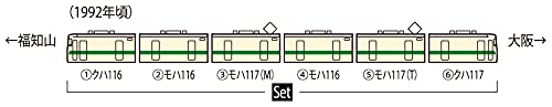 Tomytec Tomix N Gauge 117-300 Series 6 Car Fukuchiyama Suburban Train Model- Japan Figure Store - #1 Bring To You The Best Japanese Goods