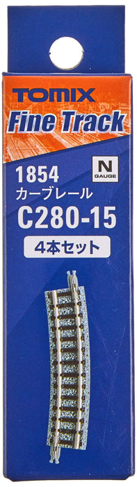 Tomytec Tomix N Gauge Curved Rail C280-15 F Set of 4 Railway Model Supplies- Japan Figure Store - #1 Bring To You The Best Japanese Goods