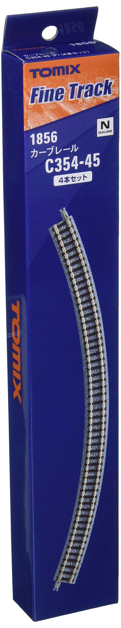 Tomytec Tomix N Gauge Set of 4 Curved Rail C354-45 F 1856 Model Railway Track- Japan Figure Store - #1 Bring To You The Best Japanese Goods