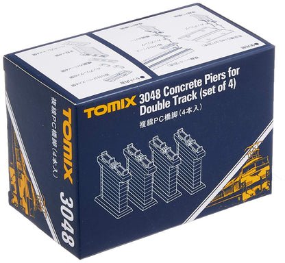 Tomytec's Tomix N Gauge 4-Piece Double Track Pc Pier - 3048 Model Railway Supplies- Japan Figure Store - #1 Bring To You The Best Japanese Goods