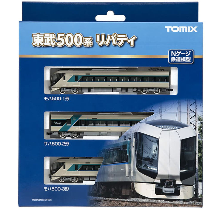Tomytec Tomix N Gauge Tobu 500 Series 3-Car Liberty Basic Set Railway Model Train 98427- Japan Figure Store - #1 Bring To You The Best Japanese Goods