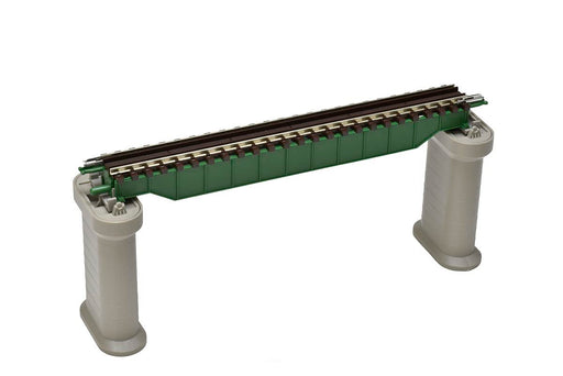 Tomytec Tomix N Gauge Dark Green Upper Girder Bridge S140 with Pc Piers 2-Piece Railway Model 3256- Japan Figure Store - #1 Bring To You The Best Japanese Goods