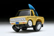Tomytec Beige Datsun Truck with Surfboard - Compact Choro Q QS-03B Model- Japan Figure Store - #1 Bring To You The Best Japanese Goods