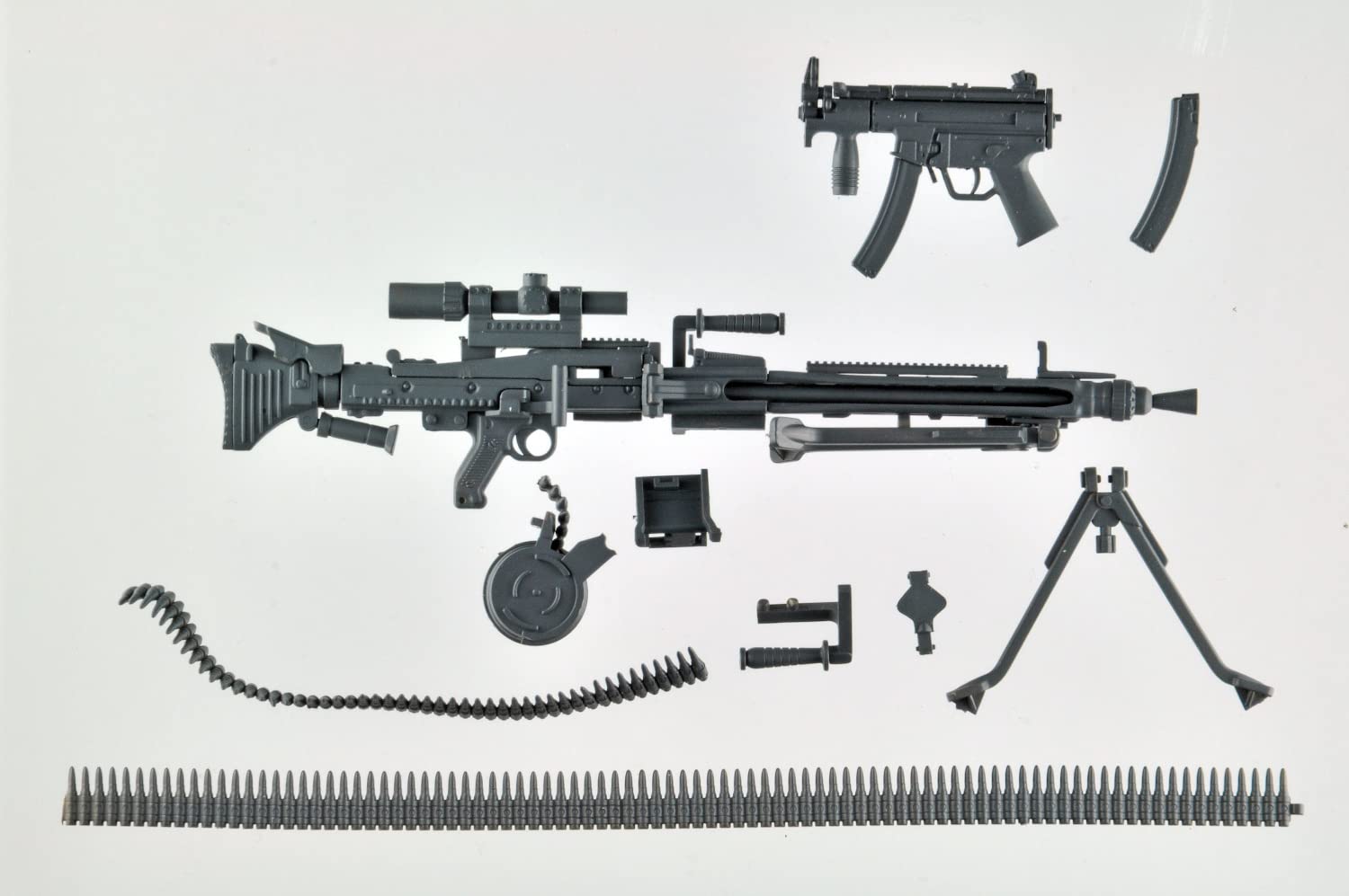 TOMYTEC Diocom Weapons Dcml02 Machine Gun Set A Plastic Model- Japan Figure Store - #1 Bring To You The Best Japanese Goods