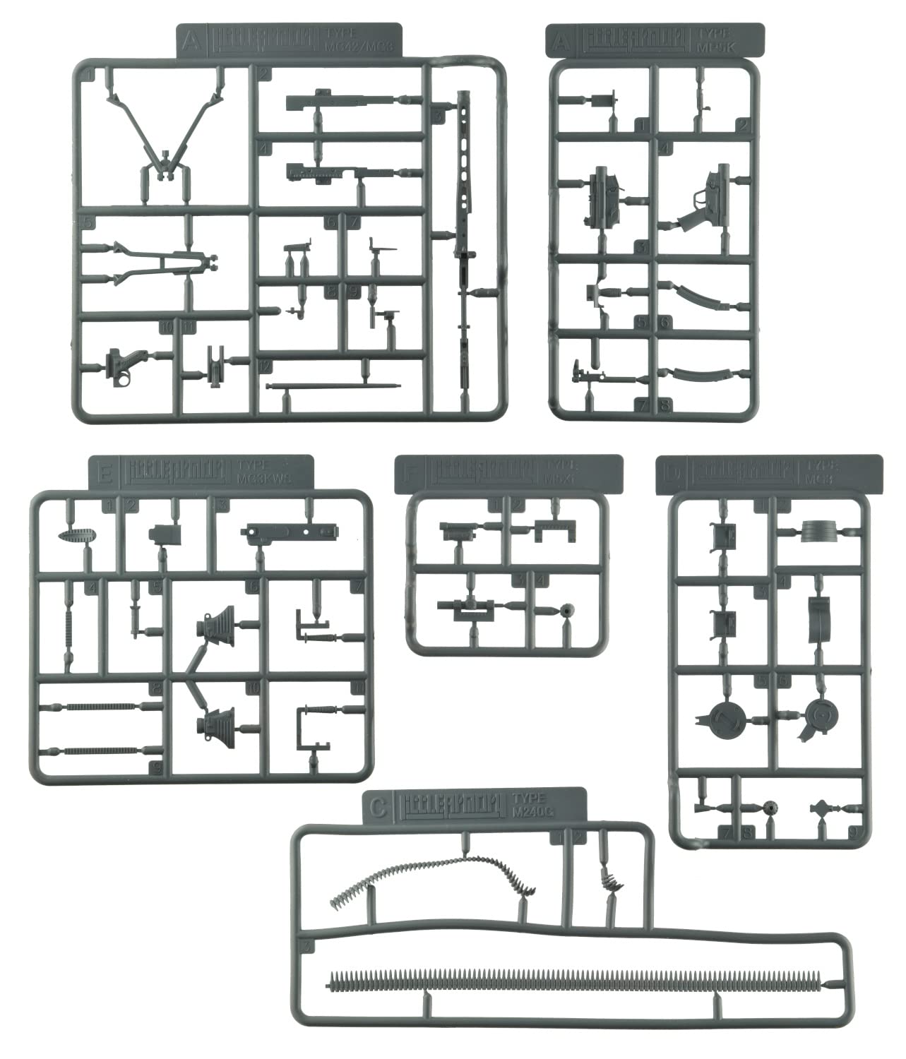 TOMYTEC Diocom Weapons Dcml02 Machine Gun Set A Plastic Model- Japan Figure Store - #1 Bring To You The Best Japanese Goods