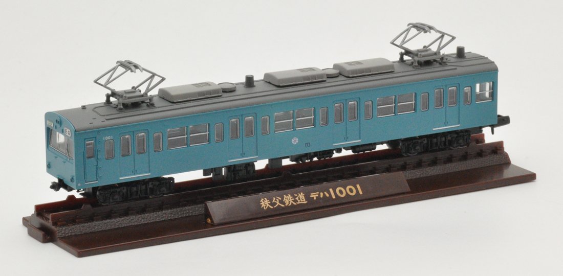 Tomytec Chichibu Railway 1000 Series 3-Car Set in Revival Sky Blue - Geocolle Diorama Collection- Japan Figure Store - #1 Bring To You The Best Japanese Goods