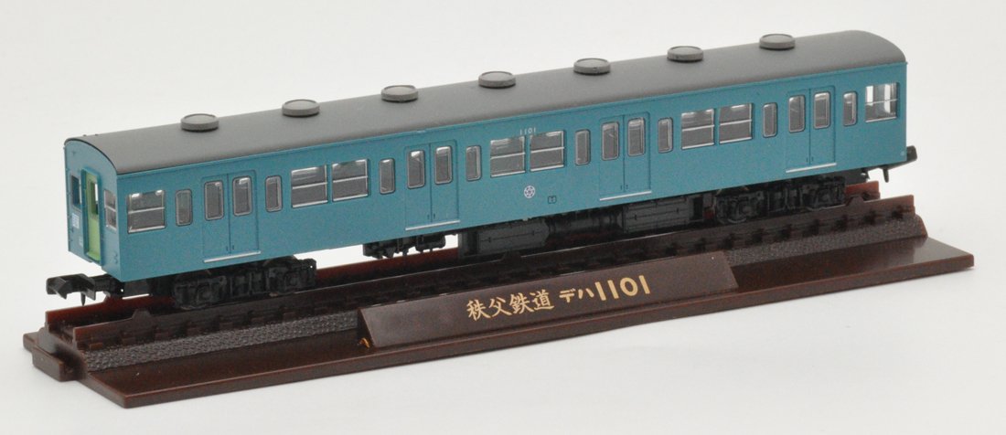 Tomytec Chichibu Railway 1000 Series 3-Car Set in Revival Sky Blue - Geocolle Diorama Collection- Japan Figure Store - #1 Bring To You The Best Japanese Goods