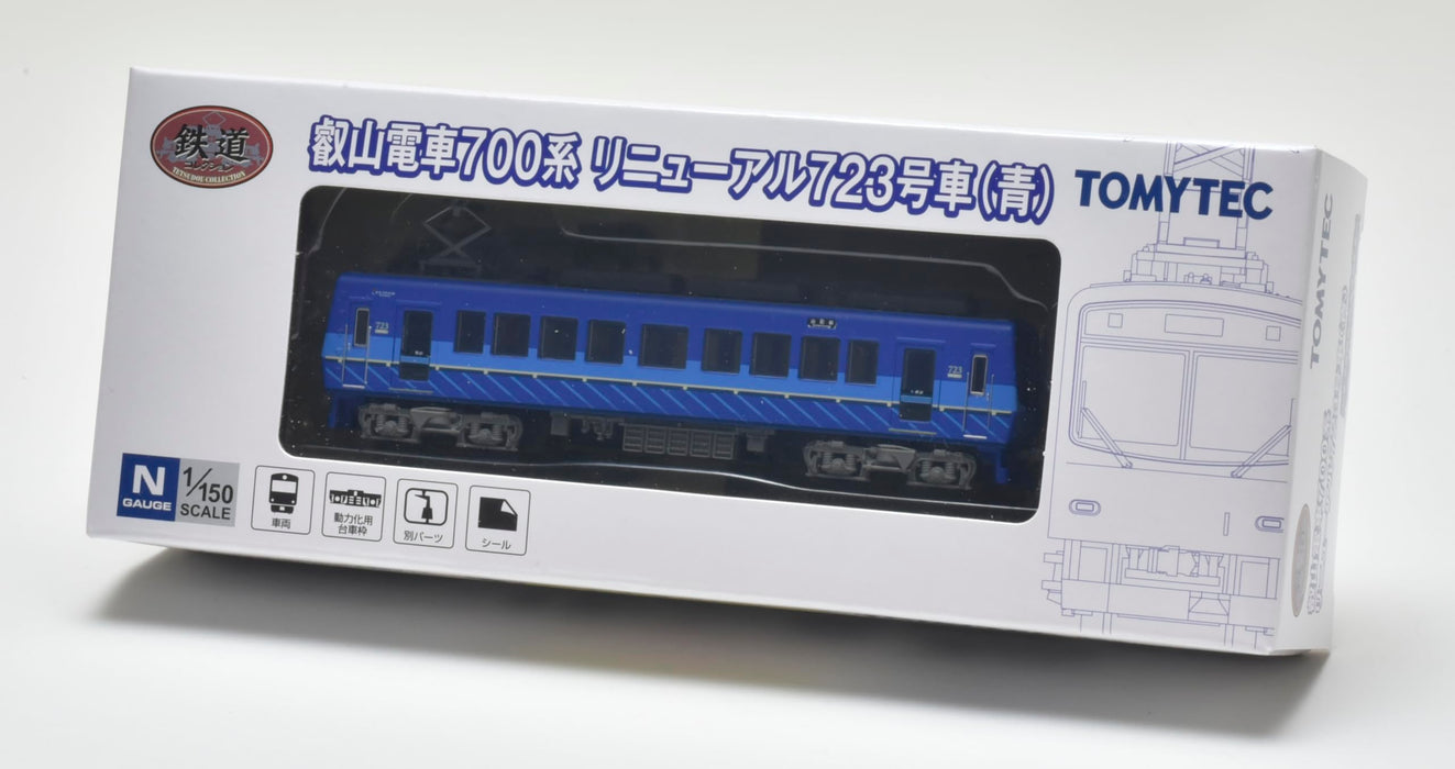 Tomytec Eizan Train 700 Series Renewal Car 723 Blue Railway Collection Diorama- Japan Figure Store - #1 Bring To You The Best Japanese Goods