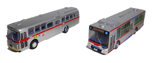 Tomytec Bus Collection - Original New and Old Long Car Set Tokyu Bus Edition- Japan Figure Store - #1 Bring To You The Best Japanese Goods