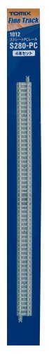 Tomytec Straight PC Rail S280-PC F Set 4-Pack N Gauge for Model Railways- Japan Figure Store - #1 Bring To You The Best Japanese Goods