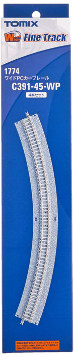 Tomytec Wide Curve Rail C391-45-Wp F Set of 4 N Gauge Railway Model Supplies- Japan Figure Store - #1 Bring To You The Best Japanese Goods
