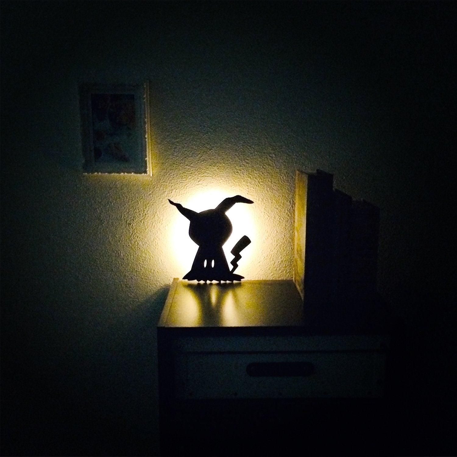 Toyo Case Incorporated Wall Light That Can Be Peeled Off Wall-Mounted Corridor / Entrance / Storage Inside Pokemon Mimikyu Black Body Size: Width 18.3 X Depth 2 X Height 19 Cm- Japan Figure Store - #1 Bring To You The Best Japanese Goods