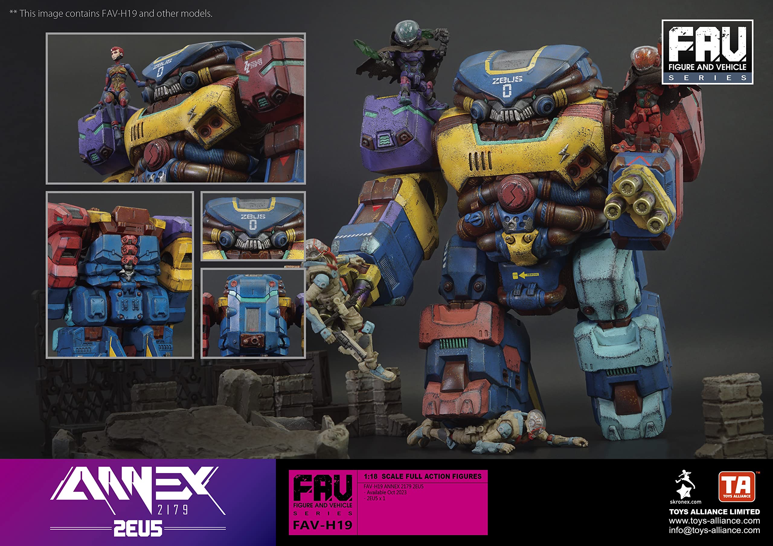 Toys Alliance Japan [Acid Rain] Fav H19 2Eu5 1/18 Scale Abs Action Figure- Japan Figure Store - #1 Bring To You The Best Japanese Goods