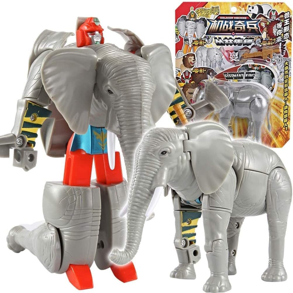 Transformers Animal Figure Eleph 6 Types Transformable Toy Educational Gift- Japan Figure Store - #1 Bring To You The Best Japanese Goods