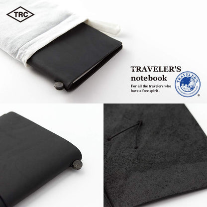 MIDORI Traveler’S Notebook Starter Kit Black Regular Size - Japan Figure Store - #1 Bring To You The Best Japanese Goods